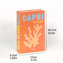 Conjunto de 3 piezas de decoración navideña para el hogar para crear una atmósfera, accesorios para fotos, decoración de mesa de bar o cafetería, caja de decoración, libro falso de color para vestir y simulación de libro