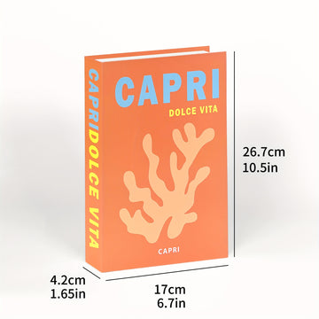 Conjunto de 3 piezas de decoración navideña para el hogar para crear una atmósfera, accesorios para fotos, decoración de mesa de bar o cafetería, caja de decoración, libro falso de color para vestir y simulación de libro