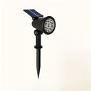 1 pieza de luces de jardín solares de 9 LED - Soporte ajustable, IP65, resistente al agua, sensor automático de día/noche, carcasa plástica resistente al tiempo, ideal para jardines, césped, senderos y iluminación de garajes, luces de jardín | Luz de pai