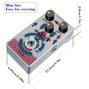 Pedal de guitarra de modulación psicodélica rock, coro-tremolo, monobloque, pedal de efectos múltiples con coro/tremolo, pedal de modulación psicodélica rock para guitarra eléctrica, bypass verdadero