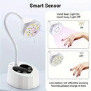 Linterna portátil recargable para uñas con sensor automático, 3 temporizadores disponibles, ideal para secado de gel y cura de esmalte, perfecta para manicura DIY en casa o salones