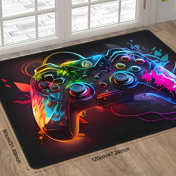 Estampado de control de consola de videojuegos, ideal para entrada, habitación, sala, etc. - lavable a máquina, perfecto para diversos ambientes festivos