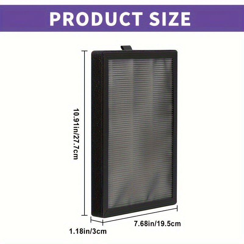 Filtro de repuesto TOPWELL 2-Pack KF250 compatible con el purificador de aire Kenmore 1200e, H13 True HEPA con capa de carbón activado y prefiltro, captura el 99,97% de las partículas, PM2010, reducción de olores