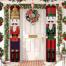 Banderines navideños con diseño de nuez, decoración para puerta de exterior, 179.83 cm x 29.97 cm, tela de poliéster, adornos colgantes festivos