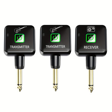 Transmisor Receptor sin varillas para Guitarra Recargable con 4 Canales de Señal para Instrumentos Eléctricos y Bajo