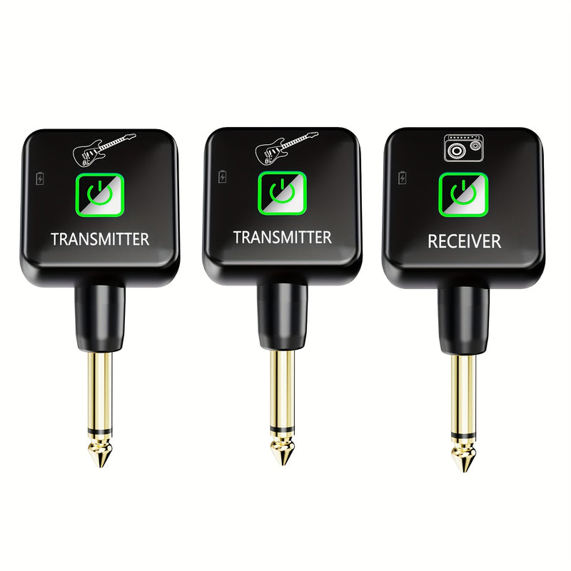 Transmisor Receptor sin varillas para Guitarra Recargable con 4 Canales de Señal para Instrumentos Eléctricos y Bajo