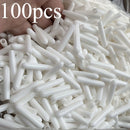 100 piezas de tapas de silicona para la parte superior de la placa del lavavajillas, cubiertas flexibles redondas para los extremos de las tijeras, tapas de punta para el organizador de estantes, protector de cable para el almacenamiento de cocina.