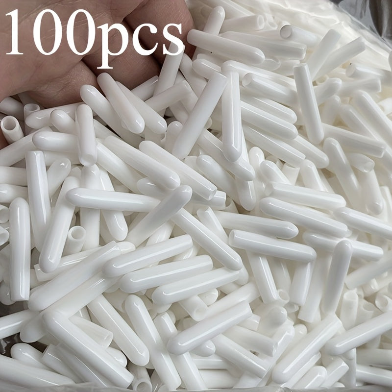 100 piezas de tapas de silicona para la parte superior de la placa del lavavajillas, cubiertas flexibles redondas para los extremos de las tijeras, tapas de punta para el organizador de estantes, protector de cable para el almacenamiento de cocina.