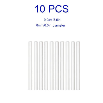 10 piezas/juego de cerillas de reemplazo para humidificadores, cerillas absorbentes, cerillas de reemplazo para fresadores de aire de coche, control de humedad, aromaterapia de coche, accesorios para humidificadores