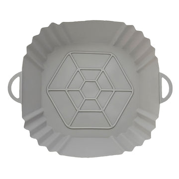 1 pieza de funda de aire frito cuadrada de silicona, fundas de aire frito de silicona reutilizables, funda de aire frito plegable y fácil de limpiar, funda de hornear, almohadillas de bandeja de hornear de silicona reemplazables, accesorios y piezas de a