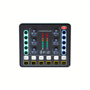Interfaz de Audio Portátil para Podcasting y Streaming – Tarjeta de Sonido Todo en Uno con Preamplificador de Micrófono Premium, Alimentada por USB, Perillas y Botones Multifunción, Ideal para Grabación, DJ, Compatible con PC y Smartphone, Negro