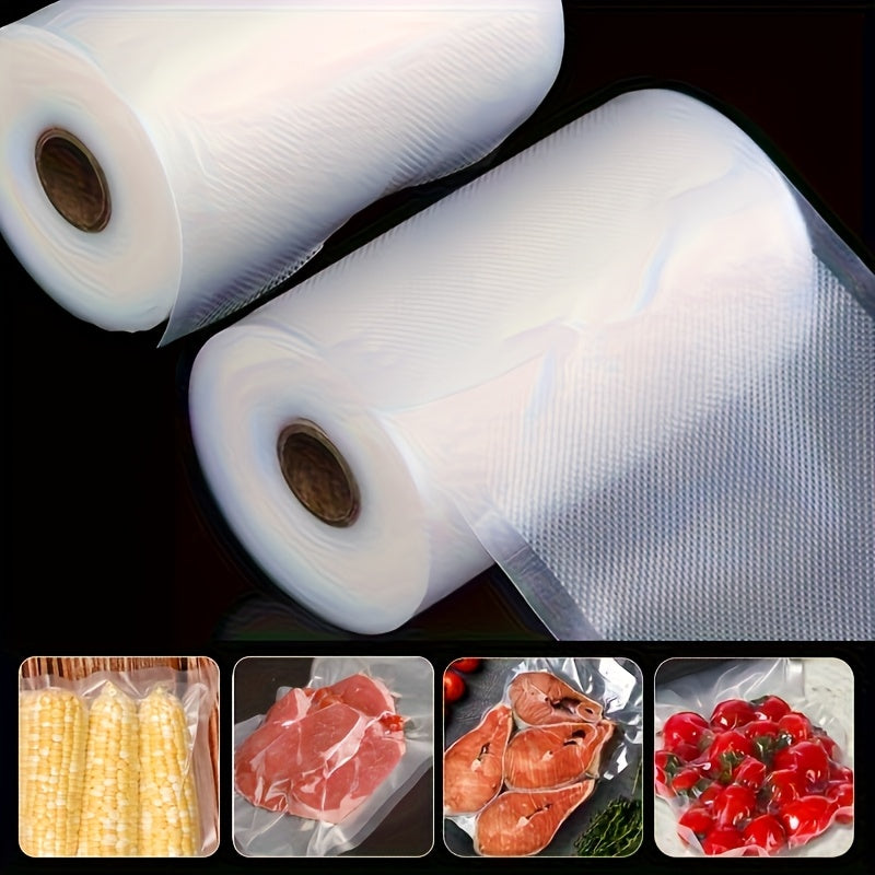 1 Rollo de Bolsas de Sellador de Vacío Libre de BPA, Longitud de 5.0 metros, 7 Tamaños, Bolsas de Almacenamiento de Alimentos Resistentes a las Rasgaduras para Cocinar Sous Vide y Esenciales para la Cocina en Casa, Esenciales para Cocinar Sous Vide | Bol
