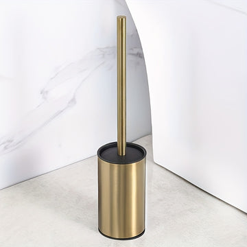 Cepillo de baño de acero inoxidable de lujo ligero - Material de alta calidad, espesado, elegante y hermoso, con base para colgar, muy adecuado para el baño, regalo para la casa nueva