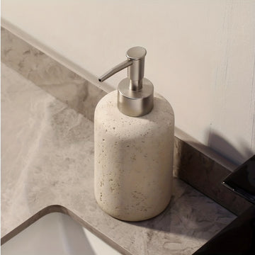 1 Dispensador De Jabón De Resina, Botella De Loción Para Encimera Con Bomba, Dispensador De Jabón De Manos Para Baño, Botella Vacía Recargable Para Champú, Gel De Ducha, Acondicionador De Cabello, Accesorios De Baño