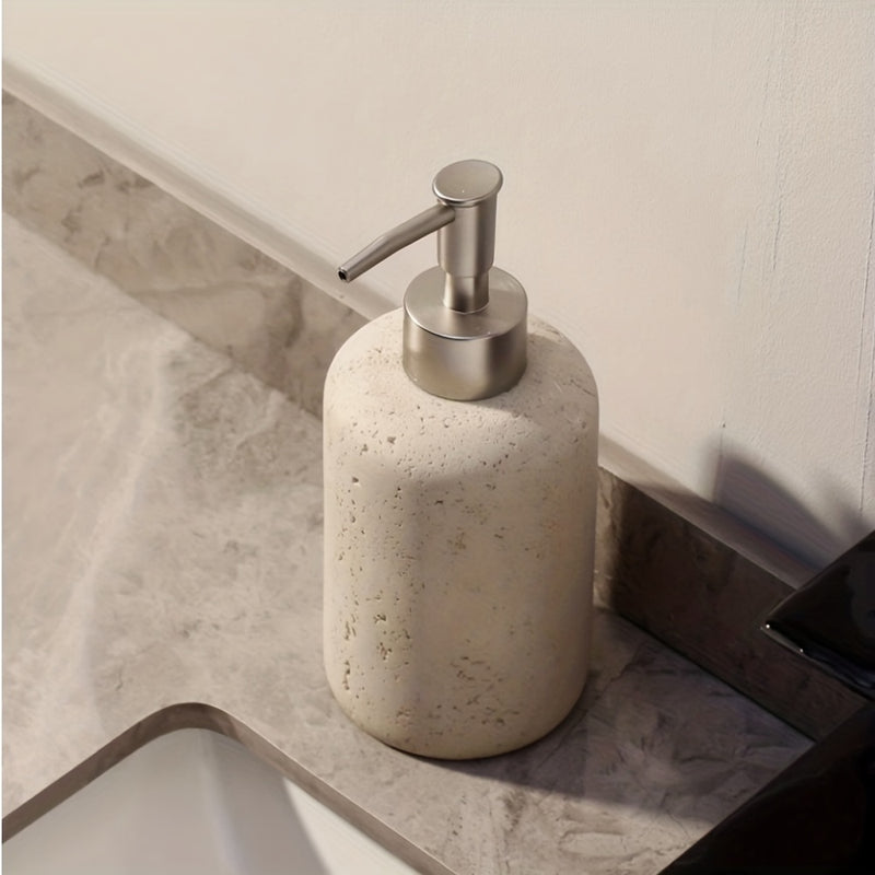1 Dispensador De Jabón De Resina, Botella De Loción Para Encimera Con Bomba, Dispensador De Jabón De Manos Para Baño, Botella Vacía Recargable Para Champú, Gel De Ducha, Acondicionador De Cabello, Accesorios De Baño