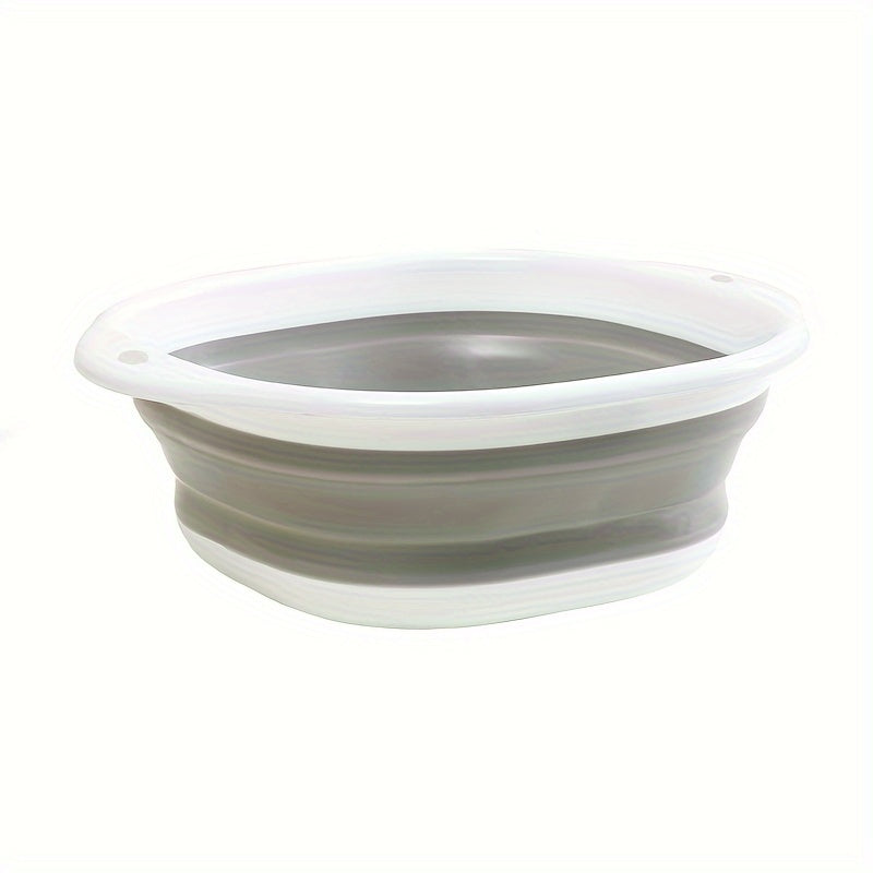 Fregadero plegable portátil de silicona - Hiposensibilidad, durabilidad y ligereza para lavar verduras, baño de pies, uso en dormitorios - Fregadero de plástico multiusos con diseño de almacenamiento fácil, esenciales para dormitorios, diseño compacto, m