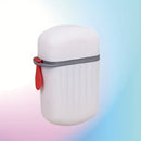 1 mini caja de jabón portátil, doble sellado, sin fragancia, material plástico, diseño con drenaje, ideal para viajes y uso en el hogar