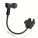 Clip de Micrófono Ajustable con Cuello de Ganso Curvado de 180° y Conector XLR, Soporte Antigolpes de Manguera Metálica Fuerte para Podcasts, Conferencias y Ponencias -