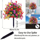 Árboles de Bola Topiaria de Margaritas Artificiales con Estacas para el Suelo | Arbustos Falsos Resistentes al UV para Jardín Interior/Exterior y Decoración de Puerta Principal | Elegancia Durante Todo el Año sin Muy Mantenimiento