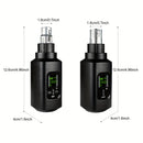 Sistema de Micrófono Inalámbrico 2.4 GHz con Enrutador y Receptor XLR para Micrófonos Dinámicos, Mezcladora y Sistemas de Sonorización, Conexión de 2 Emisores para Transmisión Sincronizada