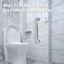 1pc Estilo Clásico Conjunto de Brazo de Ducha y Barra de Sujeción de Metal, Barra de Seguridad para Baño Robusta, Opciones de 12/20 Pulgadas, Kit de Instalación Fácil Incluido