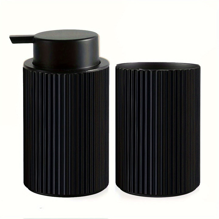 Dispensador de Jabón Espumoso para Baño, Contenedores de Almacenamiento para Jabón de Manos y Jabón para Platos, Decoración de Estilo Granja, Dispensador de Jabón en Espuma y Portacepillos de Dientes