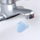 1/2 piezas Anillo de desbordamiento para lavabo, diseño de ballena adorable, cubierta embellecedora para lavabo, plástico, accesorio de decoración para baño del hogar