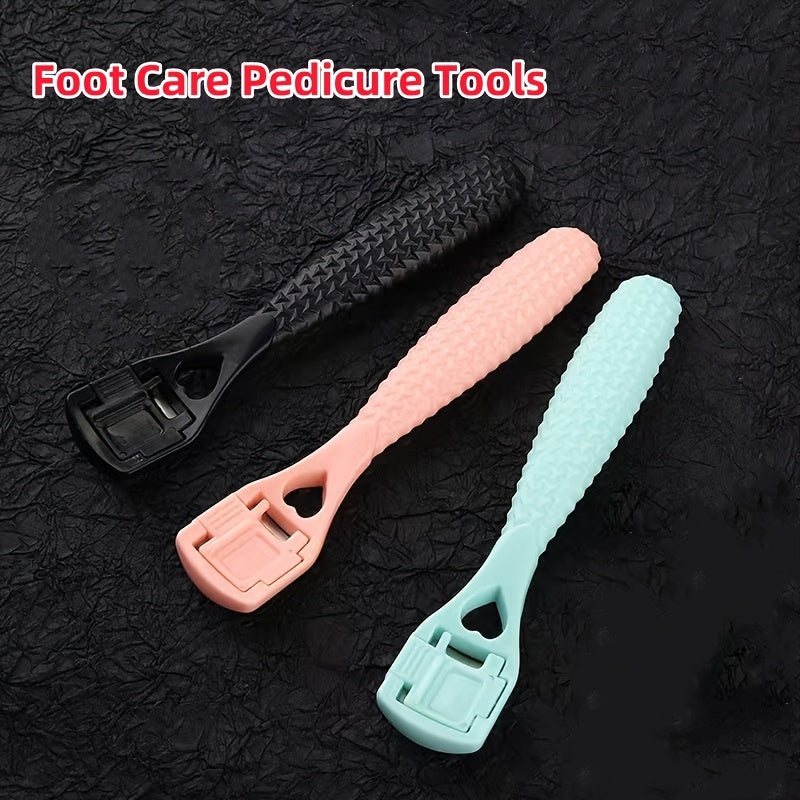 2 Piezas de Raspador y Recortador de Pies Resistente - Herramienta Manual para Pedicura con Agarre Antideslizante, Sin Electricidad/Batería - Para Hogar o Salón, Uñas Encarnadas (Beige Claro) - Regalo Ideal para Cuidado de Uñas, Esenciales de Pedicura, B