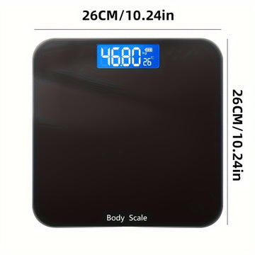 Báscula De Baño Digital De 1 Pieza, Báscula De Peso Corporal, 181,44 Kg, Ultradelgada, Más Precisa Para Gimnasio, Estudio De Yoga Con Pantalla Retroiluminada Grande, Báscula De Peso Para El Hogar, Esencial Para El Hogar
