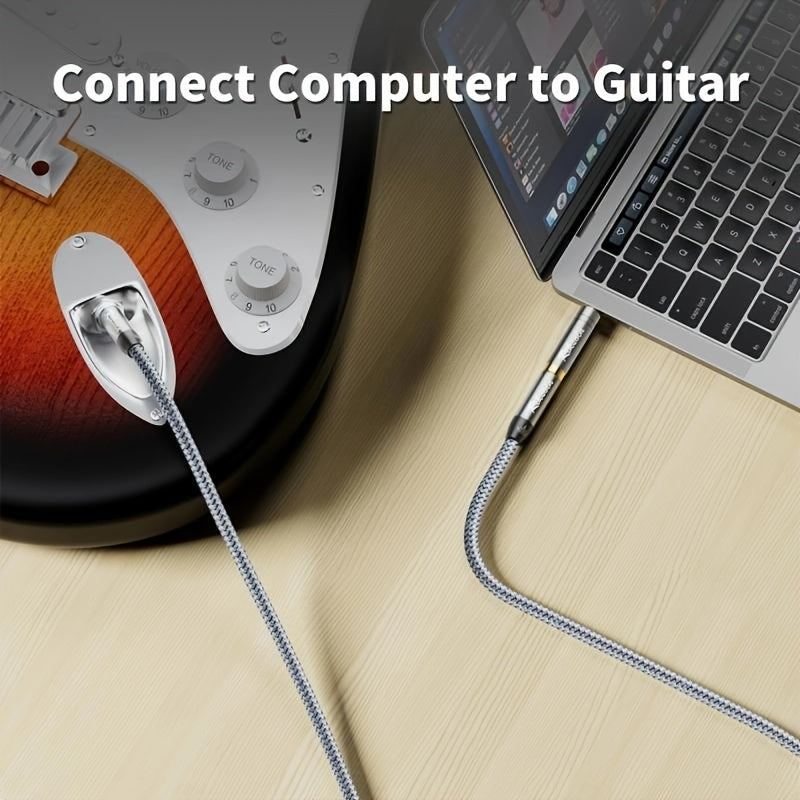 Adaptador de 3,5 mm a 6,5 mm de Riksoin, enchufe chapado en oro, reducción de ruido, accesorio musical universal para guitarra, piano digital, micrófono, altavoces, amplificador, aleación, gris, sin alimentación.