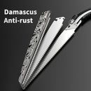 Cuchilla de doblar metal de corte rápido de Damasco - Cuchilla portátil de carpintería de una mano con reemplazo de hoja de teclado, no necesita electricidad para podar árboles, registro de jardín y proyectos de carpintería, cuchillas de mano para carpin