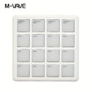 M-VAVE SCMPAD, controlador MIDI inalámbrico portátil con 16 botones, teclado de percusión, interfaz USB-C, herramientas.