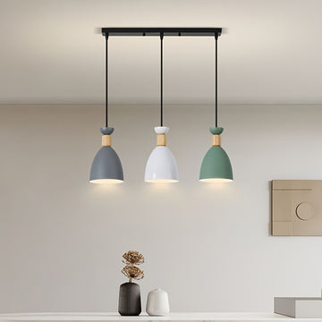 Arandela Colgante para Techo, Lámpara de Metal con Longitud Ajustable para Dormitorio Comedor Cocina Bar Sala Isla Loft