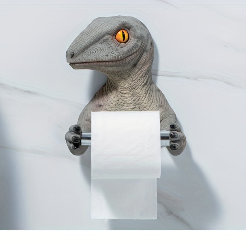 1 Unidad, Soporte De Papel Para Colgar En La Pared Con Diseño De Dinosaurio, Soporte Para Papel Higiénico Montado En La Pared, Decoración Para El Baño