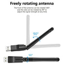 Adaptador de red portátil, Wifi de 2,4G con una velocidad máxima de 150Mbps, con una antena Wifi de alta ganancia, compatible con WPA-PSK/WPA2-PSK para un uso seguro de la red, adecuado para Windows 11, 10, 8, 7 y XP en escritorios y portátiles.