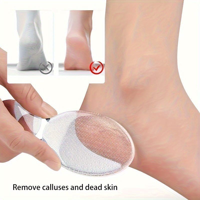 Lima de pies de vidrio nano - Exfoliador de doble cara, herramienta para alisar los pies y dar forma a las uñas, removedor de callos de pedicura profesional, sin perfume, no requiere electricidad ni batería, lavable y reutilizable.
