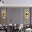 1 pieza de luz de pared LED moderna - 3 opciones de temperatura de color, lámpara de pared de metal con accesorios de instalación, diseño desmontable, control de brillo, adecuada para pasillos y entradas, con cableado duro.