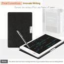 Tableta electrónica portátil de 7.35 pulgadas con lápiz capacitivo, diseño plegable y funda protectora PU, herramienta perfecta para la comunidad sorda y mudada, regalo ideal para cumpleaños, Pascua o Acción de Gracias