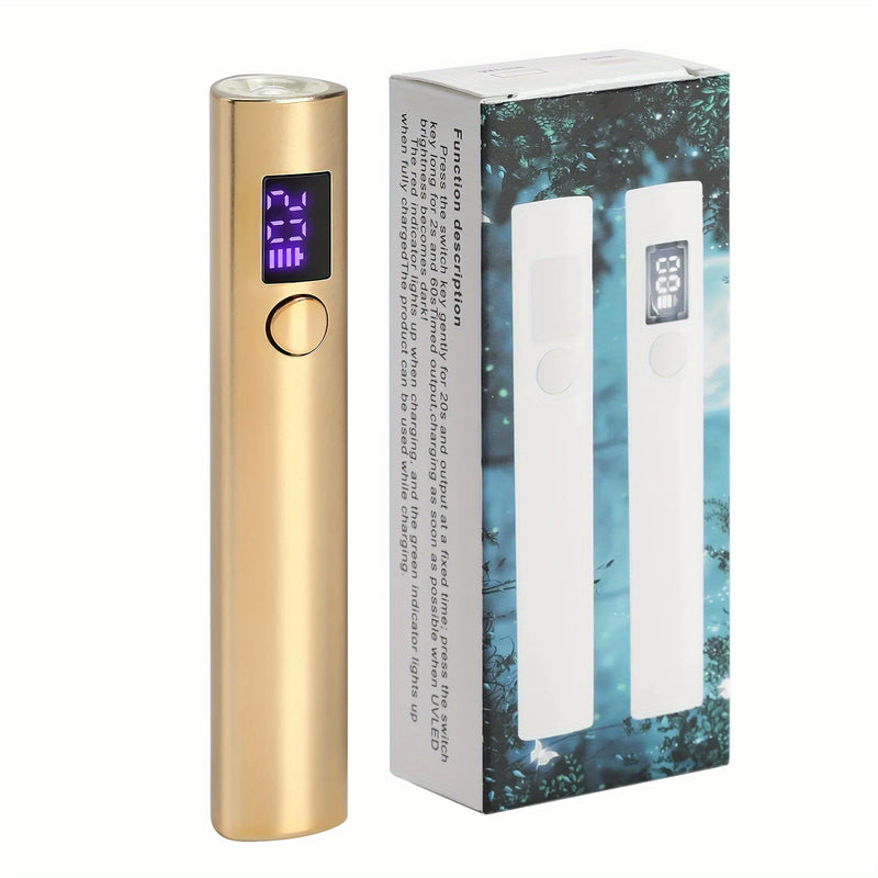 Secador de Uñas Portátil Mini Lámpara LED Profesional para Hogar y Salón, Pluma Secadora Rápida con Luz LED
