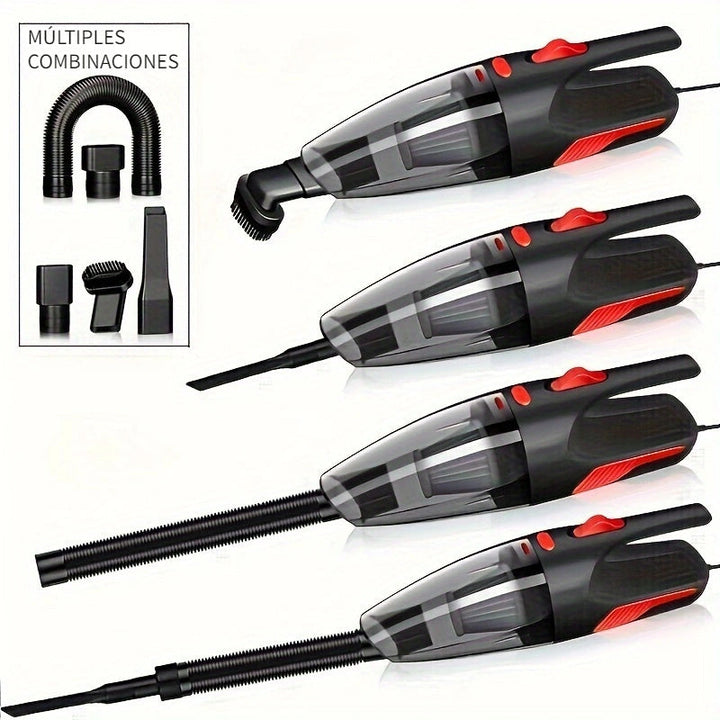 Aspiradora de Mano Potente para Coche, Cocina y Suelos con Cable - Limpieza de Rendijas