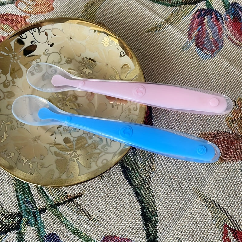 Cuchara de silicona suave para cabeza: 2 cm/0.79 pulg, 3.5 cm/1.38 pulg, 15.5 cm/6.1 pulg, 11.5 cm/0.59 pulg - Utensilio de cocina y comedor - Material de silicona
