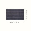 Alfombra decorativa a rayas, antideslizante, ideal para entrada, dormitorio, cocina o baño, 1 unidad