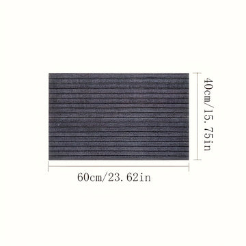 Alfombra decorativa a rayas, antideslizante, ideal para entrada, dormitorio, cocina o baño, 1 unidad