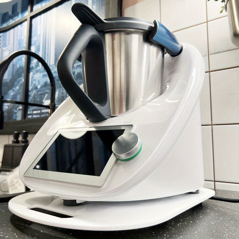 1 alfombrilla antideslizante de acrílico compatible con Thermomix TM5 y TM6, base de apoyo con puntos de tornillos fijos, patas protectoras acolchadas, fácil de limpiar para electrodomésticos de cocina