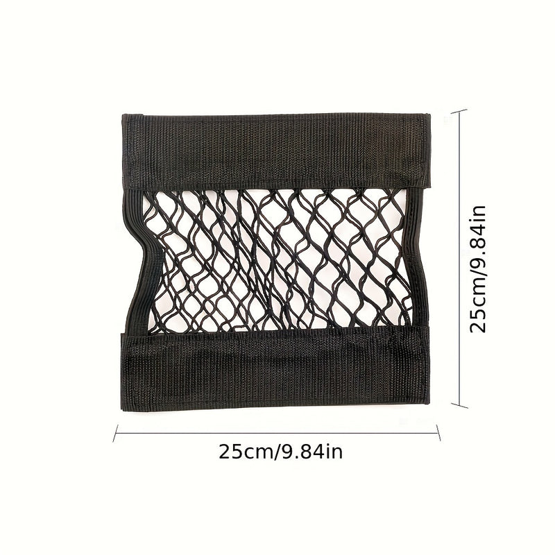 Red De Cuerda Elástica Para Asiento De Maletero De Malla Trasera De Coche, Bolsillo De Bolsa De Almacenamiento Universal, Organizador Automático De Jaula, Bolsa De Almacenamiento Para Respaldo De Asiento