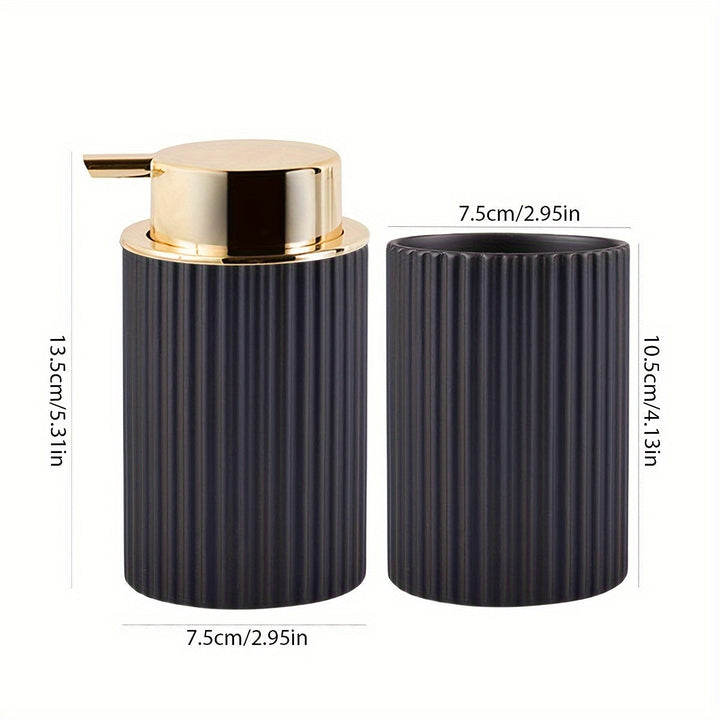 Dispensador de Jabón Espumoso para Baño, Contenedores de Almacenamiento para Jabón de Manos y Jabón para Platos, Decoración de Estilo Granja, Dispensador de Jabón en Espuma y Portacepillos de Dientes