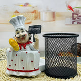 Soporte para Toalla de Acero Inoxidable con Diseño de Chef de Dibujos Animados (1 pieza) - Decoración de Cocina en Metal Pulido con Letrero de Bienvenida, Sombrero y Bigote de Lunares Rojos para Hogar, Restaurantes, Cafeterías