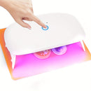 【Artesanía Creativa】Lámpara LED UV Compacta para Uñas con 18 Cuentas - Luz de Curado de Esmalte en Gel Versátil, Configuraciones de Temporizador de 60/90/150S, Herramienta Profesional de Manicura y Pedicura, Diseño Portátil y Plegable para Moldes de Resi