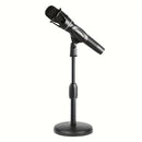 1pc Soporte de micrófono de escritorio ajustable, base pesada para estabilidad, ideal para grabación, podcasting y transmisión en vivo - Material ABS duradero, negro