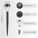 8 Luces Solares para Jardín - Luces LED de Sendero con Encendido/Apagado Automático, Iluminación Paisajística para Patio, Pasillo y Césped - Eficiencia Energética, Luz Solar para Exteriores